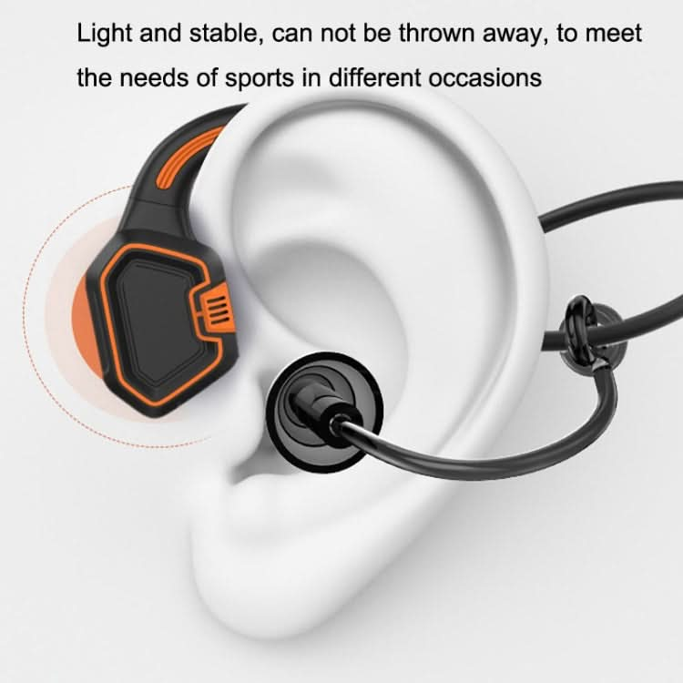 In-ear Waterproof Bone Conduction Earphone Magnetic Charging Swimming Sports Bluetooth Earphone