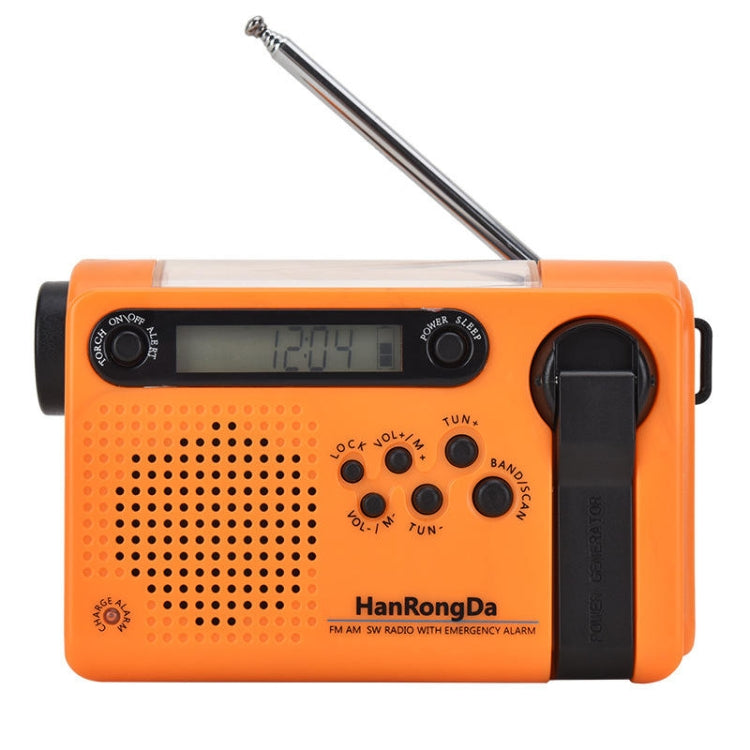 HanRongda HRD-900 LED Lighting Solar Hand Crank Power Generation NOAA Weather Warning Radio Reluova