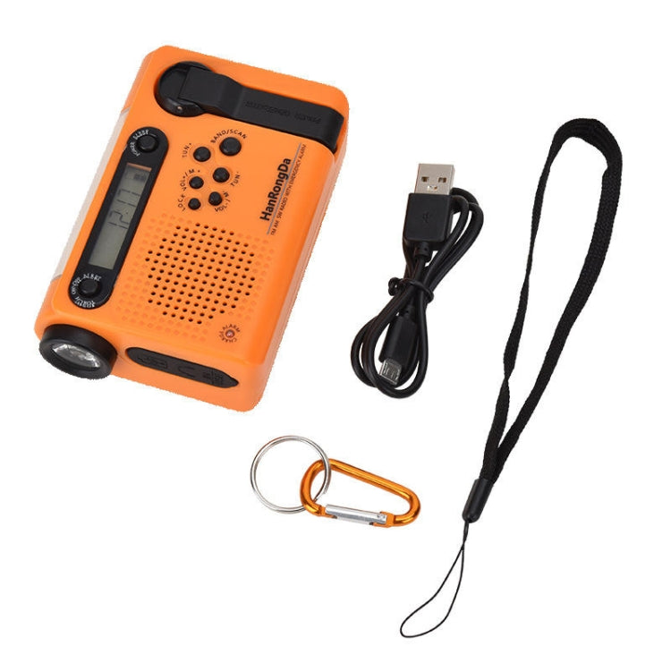 HanRongda HRD-900 LED Lighting Solar Hand Crank Power Generation NOAA Weather Warning Radio Reluova