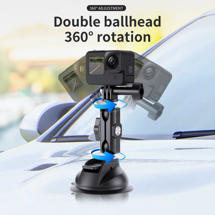 TELESIN Car Action Camera Holder Suction Cup 360 Degree Adjustable