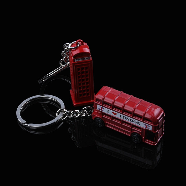 2pcs Mailbox Off-Road Vehicle Key Chain UK Tourism Souvenir Gift