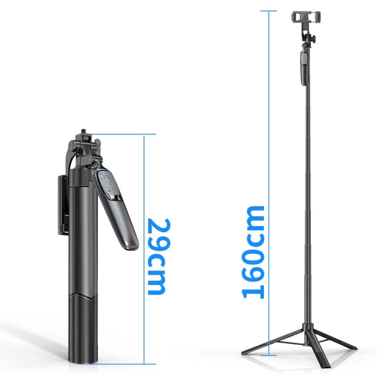 Pixel ST2 1.6m Anti Shake Selfie Stick Head Tripod Handheld Portable Folding Remote Control Outdoor Photo Stands