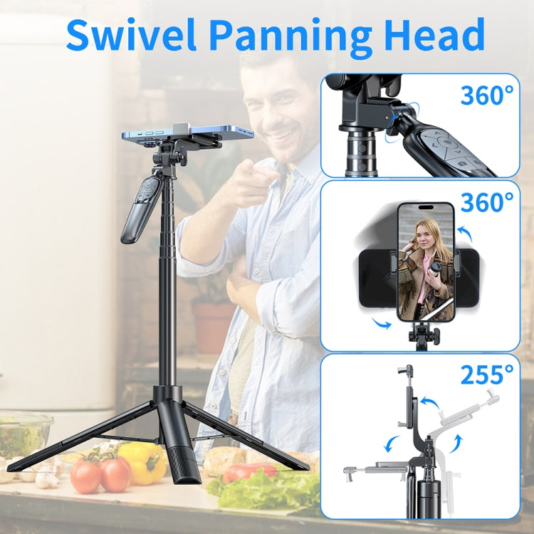 Pixel ST2 1.6m Anti Shake Selfie Stick Head Tripod Handheld Portable Folding Remote Control Outdoor Photo Stands Reluova