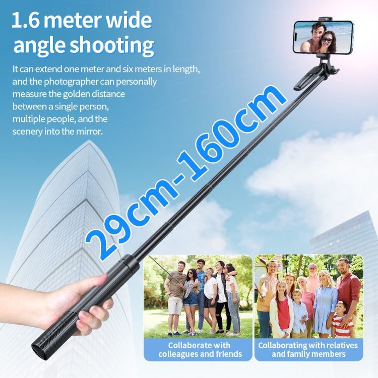 Pixel ST2 1.6m Anti Shake Selfie Stick Head Tripod Handheld Portable Folding Remote Control Outdoor Photo Stands