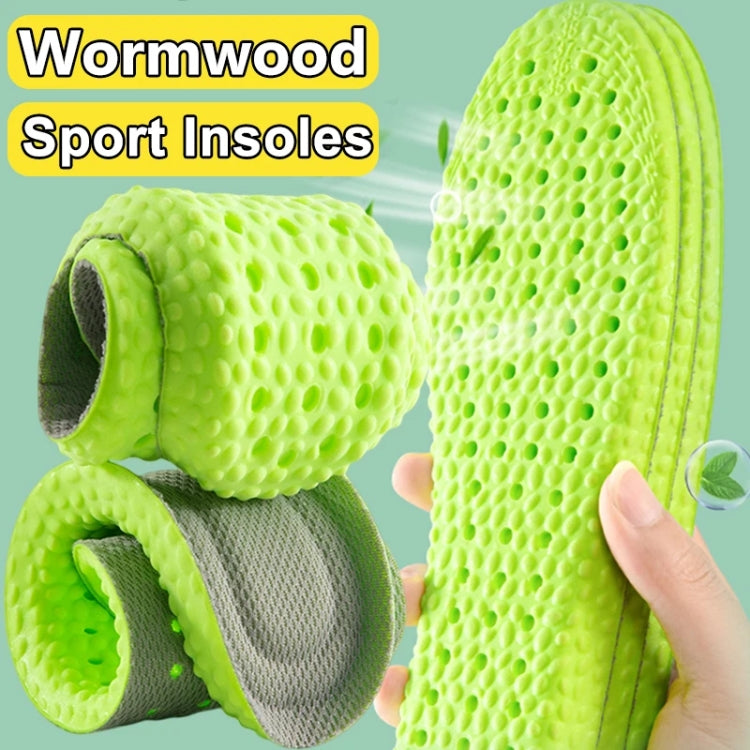 Wormwood Deodorant Running Insoles Memory Foam Breathable Orthopedic Shoes Pad