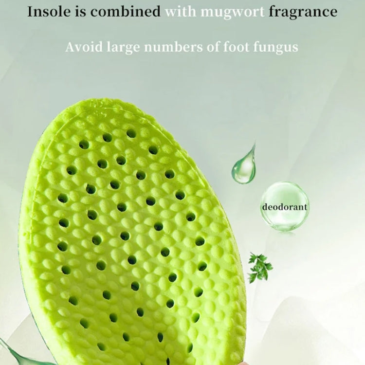 Wormwood Deodorant Running Insoles Memory Foam Breathable Orthopedic Shoes Pad