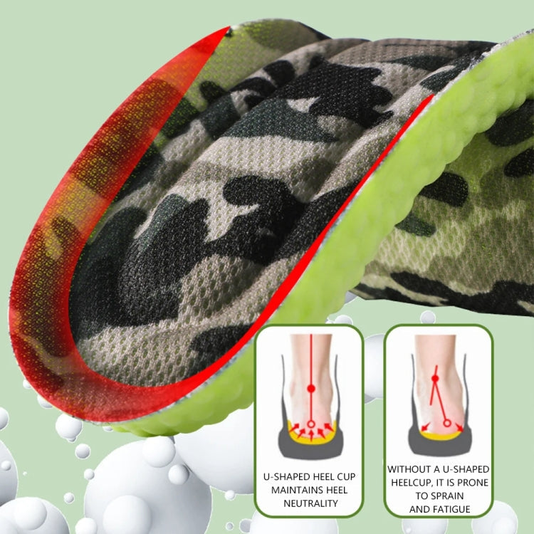 Camouflage Memory Foam Sport Insoles Breathable Sweatproof Shoes Sole Cushion My Store