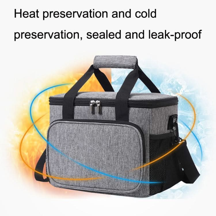 24L Waterproof Oxford Cloth Picnic Bag Outdoor Ice Pack Thickened Portable Insulation Bag-Reluova