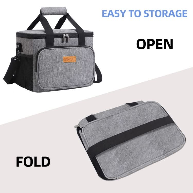 24L Waterproof Oxford Cloth Picnic Bag Outdoor Ice Pack Thickened Portable Insulation Bag-Reluova