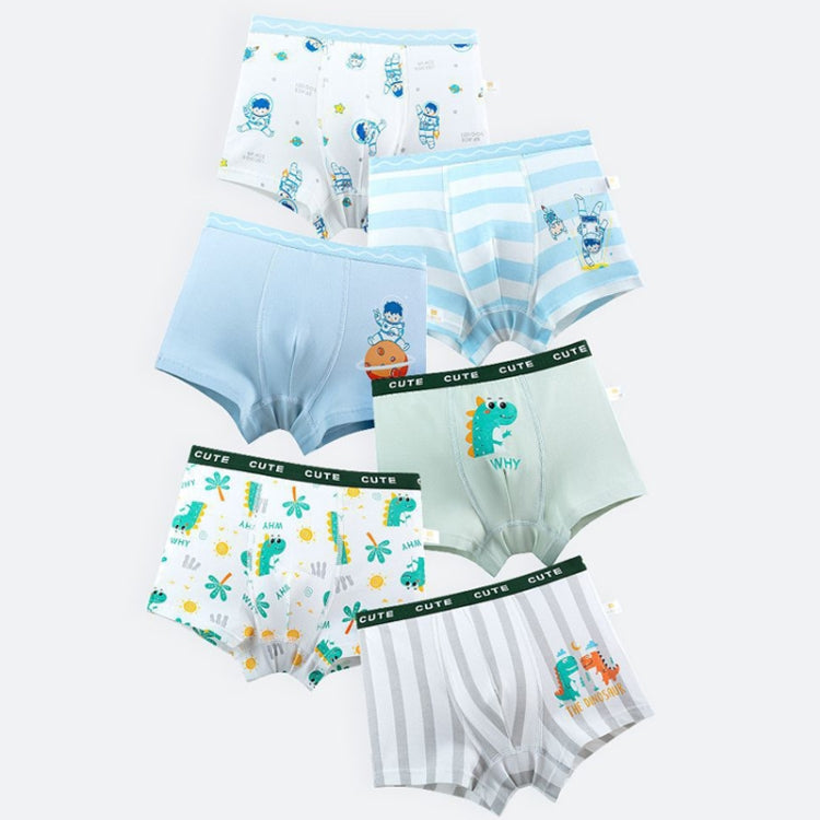 6pcs/set Children High Elastic Cartoon Printed Cotton Boxer Briefs My Store