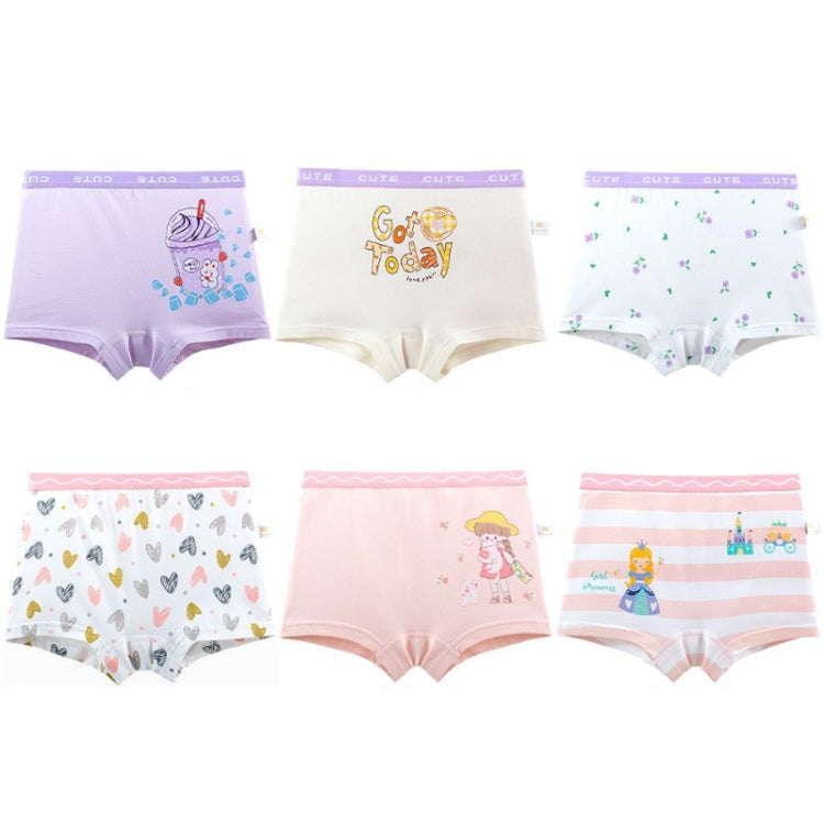 6pcs/set Children High Elastic Cartoon Printed Cotton Boxer Briefs My Store