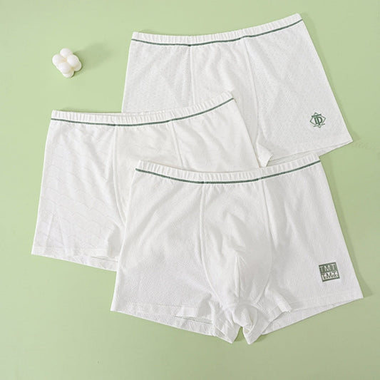 3pcs /Pack Boys Cotton Underwear Flat Angle Solid Color Short Panties Children Four-Corner Panties My Store