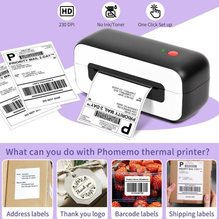 Phomemo PM246S Address Label Printer Thermal Paper Express E-Manifest Printer