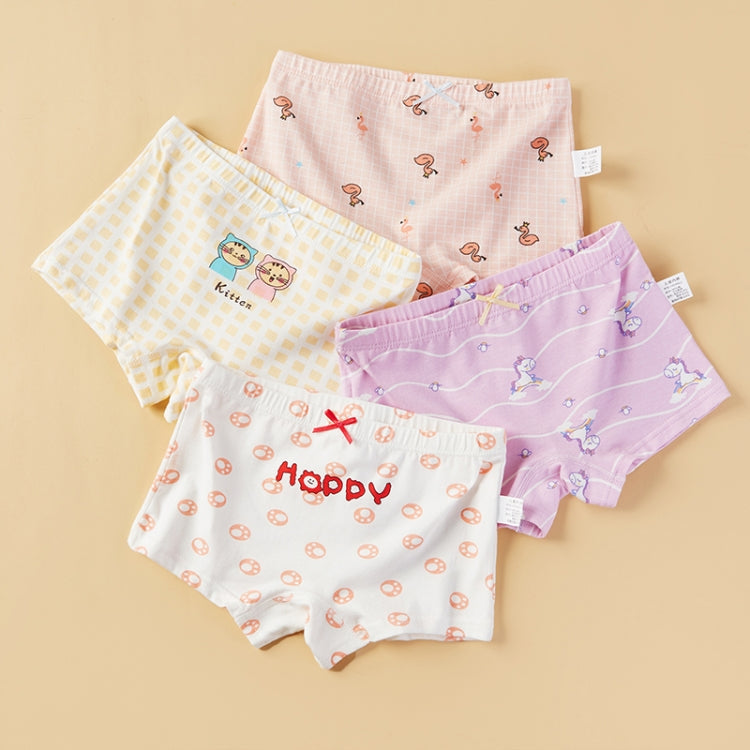 4pcs Cartoon Comfortable Combed Cotton Soft Breathable Girls Underwear My Store