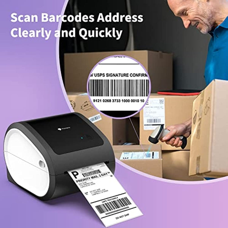 Phomemo D520-BT Bluetooth Thermal Shipping Label Printer Wireless Desktop Printer For Barcode Address Labels