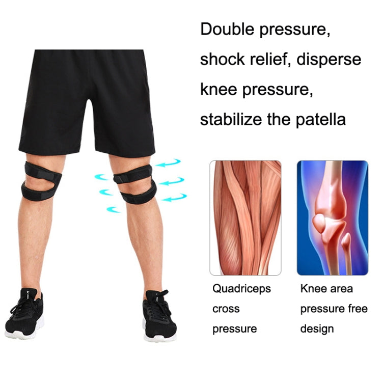 Summer Pressurized Shock-absorbing Patella Belt Wear-resistant Silicone Outdoor Cycling Basketball Protective Gear Reluova