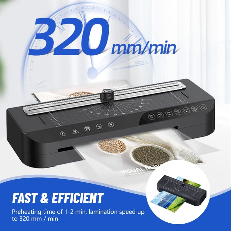 FN338 A4/A5/A6 Photo Laminator With 4 Levels Of Thickness Optional Preheating Alarm