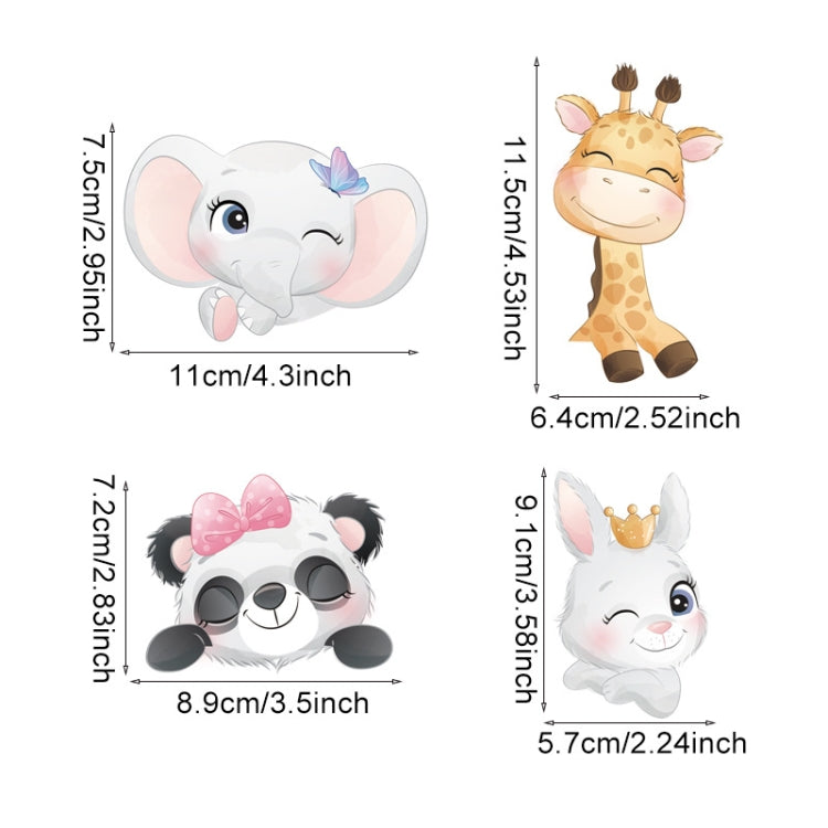 5sheets Cartoon Animal Switch Sticker Children Room Decoration My Store