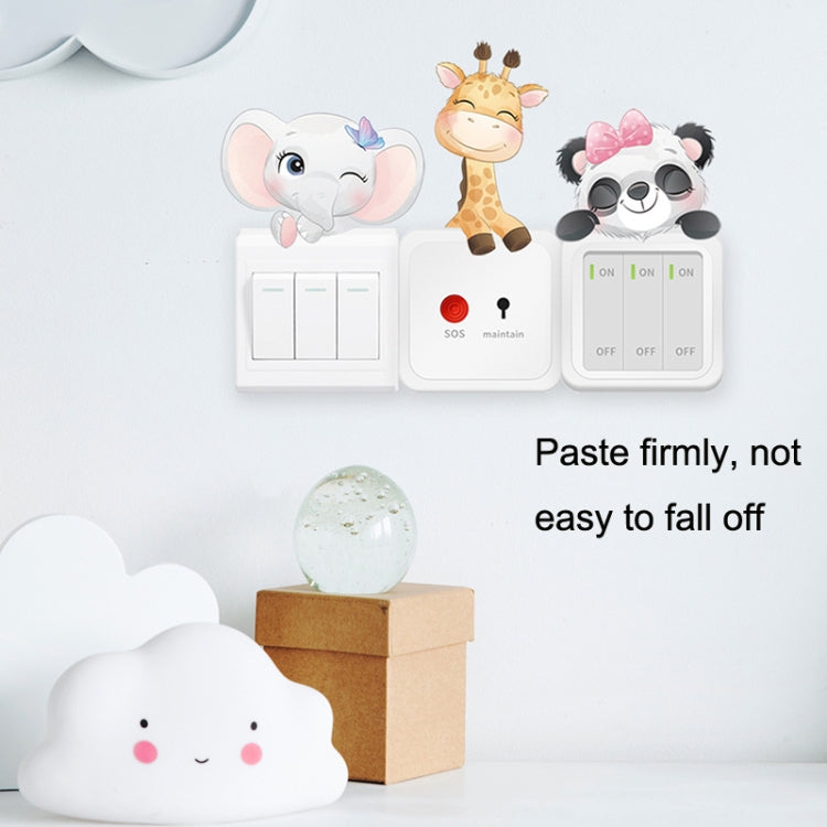 5sheets Cartoon Animal Switch Sticker Children Room Decoration My Store