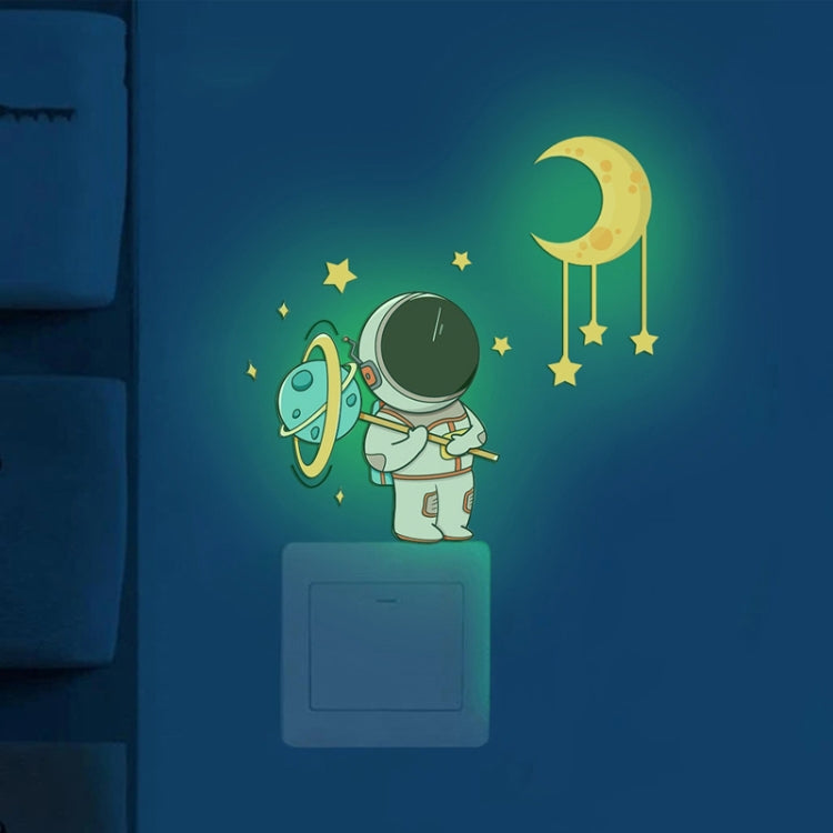 Luminous Astronaut Stars Moon Switch Stickers Children Room Luminous Decorative Wall Stickers My Store