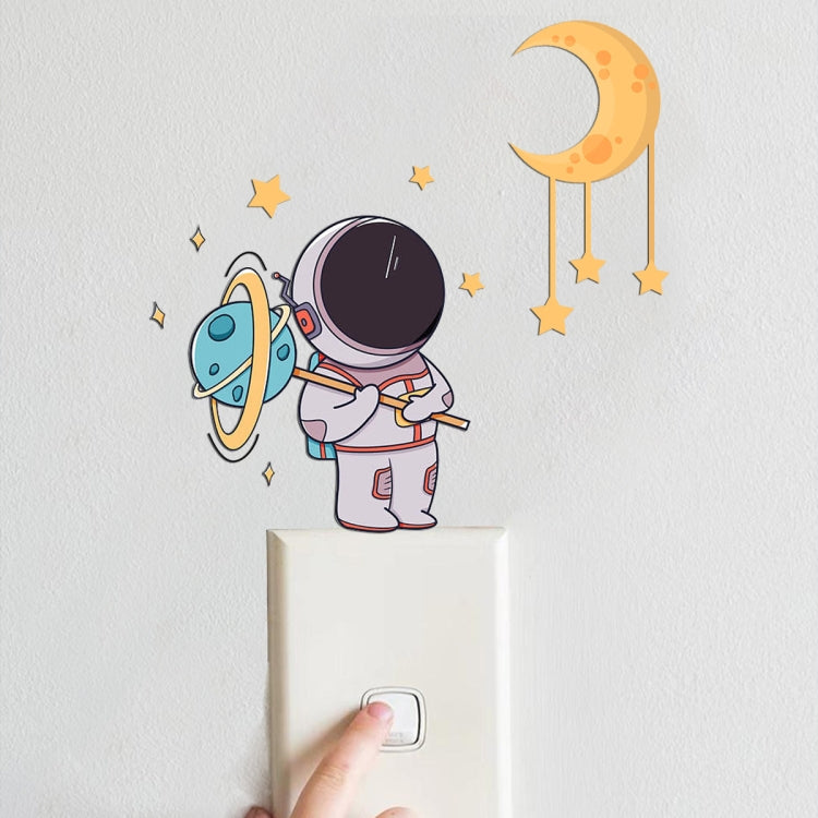 Luminous Astronaut Stars Moon Switch Stickers Children Room Luminous Decorative Wall Stickers My Store