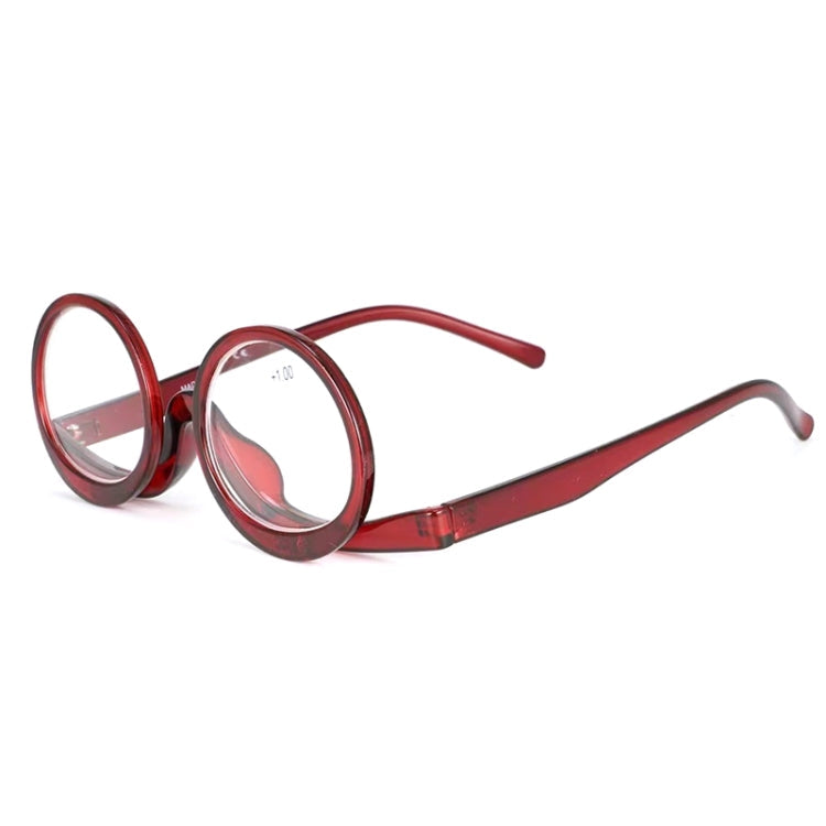 Makeup Magnifying Glass Presbyopic Glasses Flip Swivel Reading Glasses, Degree:, Series 1 Reluova