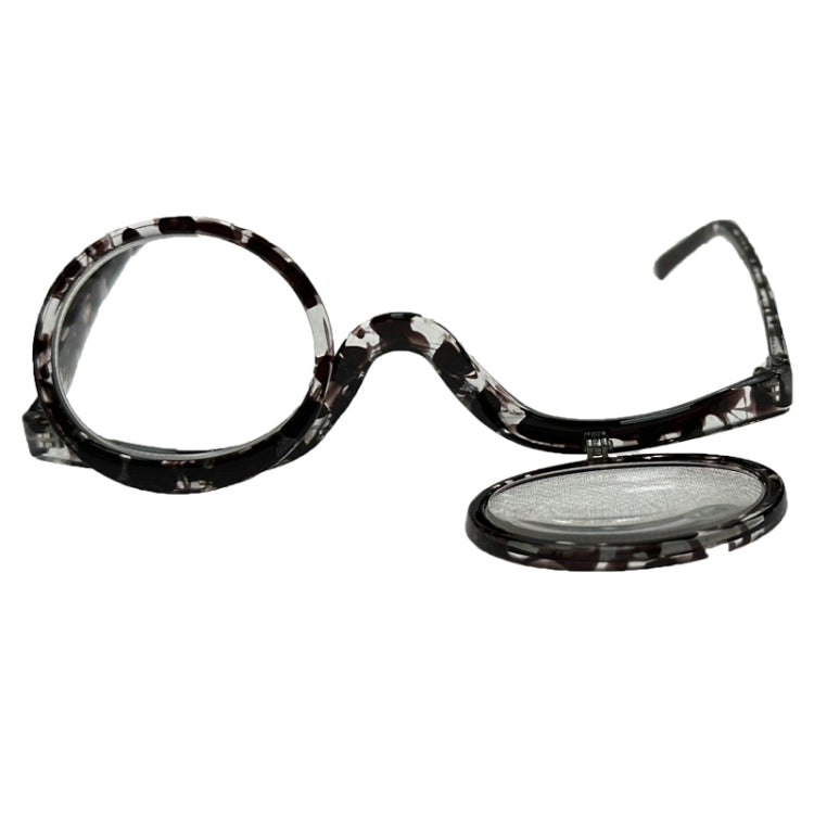 Makeup Magnifying Glass Presbyopic Glasses Flip Swivel Reading Glasses, Degree:, Series 1 Reluova