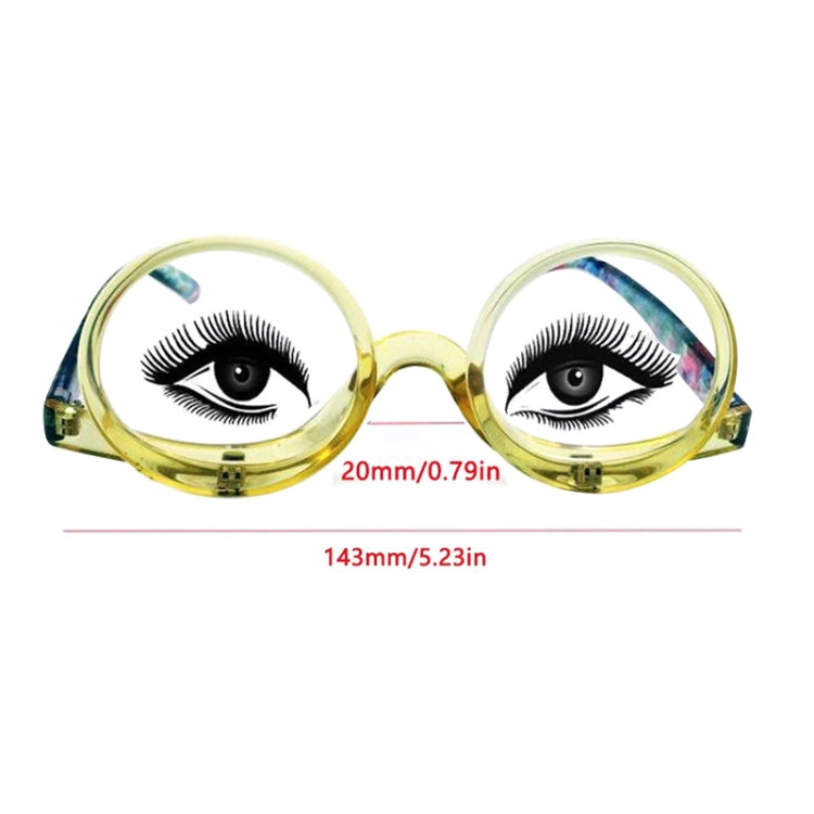 Makeup Magnifying Glass Presbyopic Glasses Flip Swivel Reading Glasses, Degree:, Series 1 Reluova