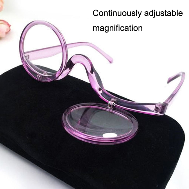 Makeup Magnifying Glass Presbyopic Glasses Flip Swivel Reading Glasses, Degree:, Series 1 Reluova