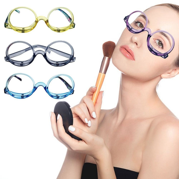 Makeup Magnifying Glass Presbyopic Glasses Flip Swivel Reading Glasses, Degree:, Series 1 Reluova