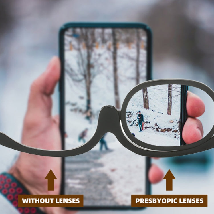 Makeup Presbyopic Glasses Monolithic Reading Glass Magnifying Glass, Degree: Reluova