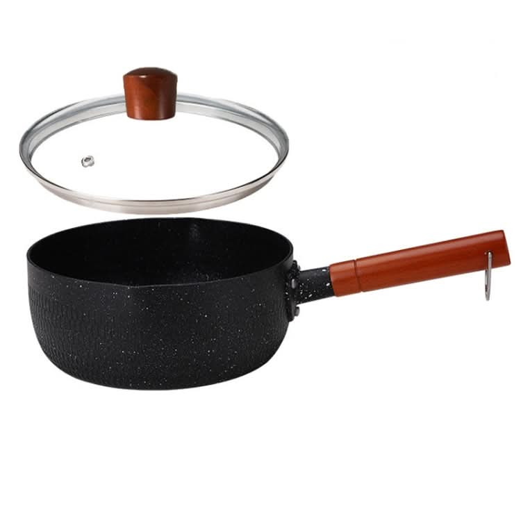 22cm With Cover Boil Instant Noodles Non-Stick Pan Baby Food Supplement Pan Maifan Stone Small Milk Pot-Reluova