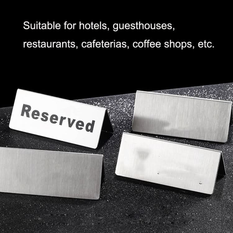 Stainless Steel Hotel Table Countertop Card Reluova