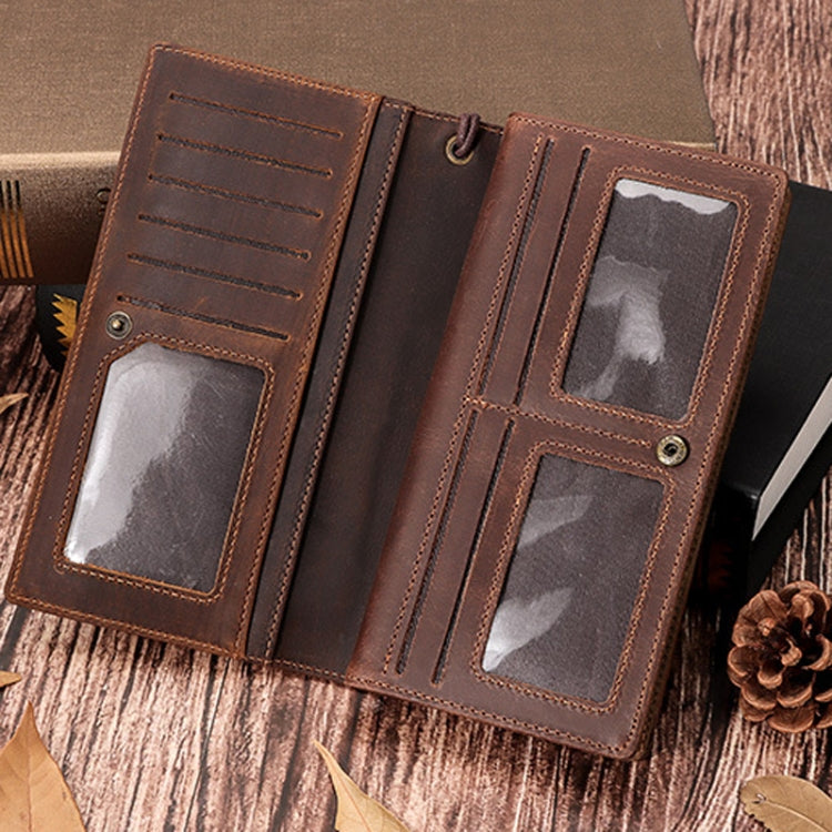 HUMERPAUL RFID Large Capacity Leather Wallet Long Men Pump Mobile Phone My Store