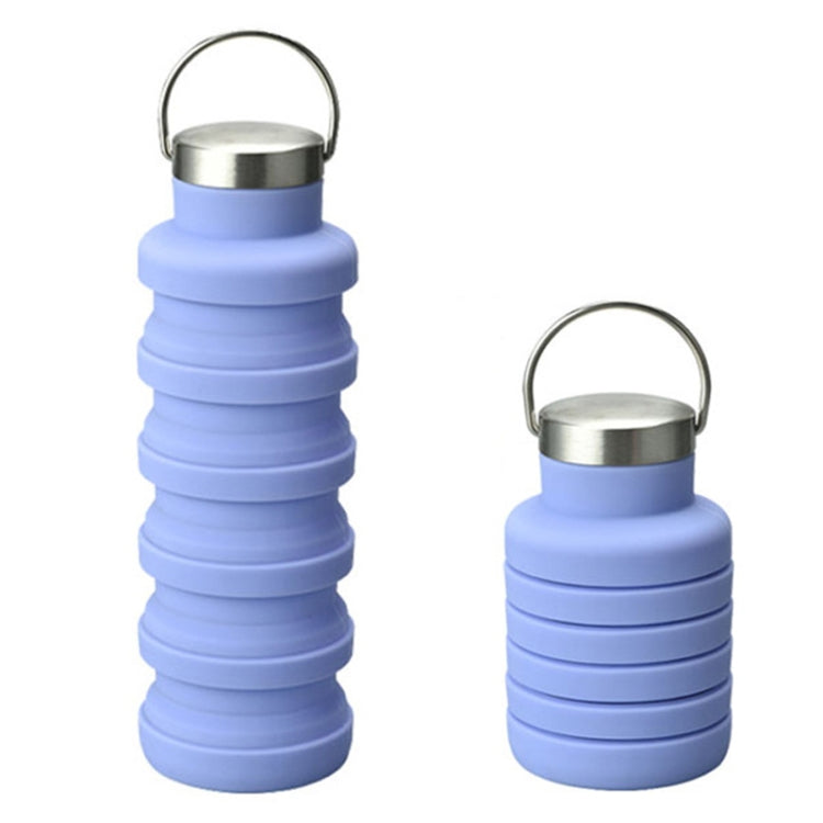 500ml Outdoor Sports Silicone Telescopic Cup Portable Foldable Travel Water Kettle Reluova