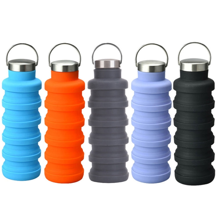 500ml Outdoor Sports Silicone Telescopic Cup Portable Foldable Travel Water Kettle Reluova