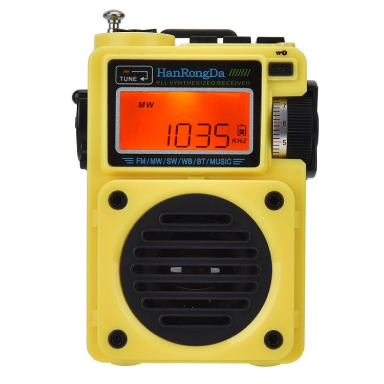 HanRongda HRD-701 Portable Full Band Radio Subwoofer Bluetooth TF Card Digital Display Radio Reluova