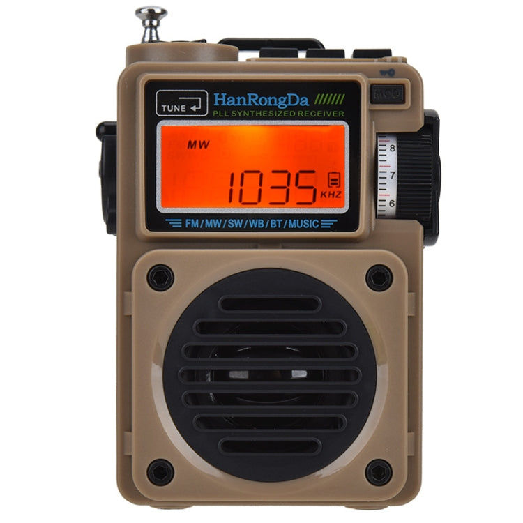 HanRongda HRD-701 Portable Full Band Radio Subwoofer Bluetooth TF Card Digital Display Radio Reluova