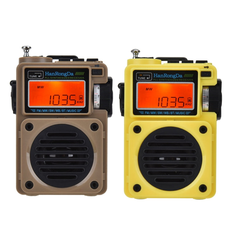 HanRongda HRD-701 Portable Full Band Radio Subwoofer Bluetooth TF Card Digital Display Radio Reluova