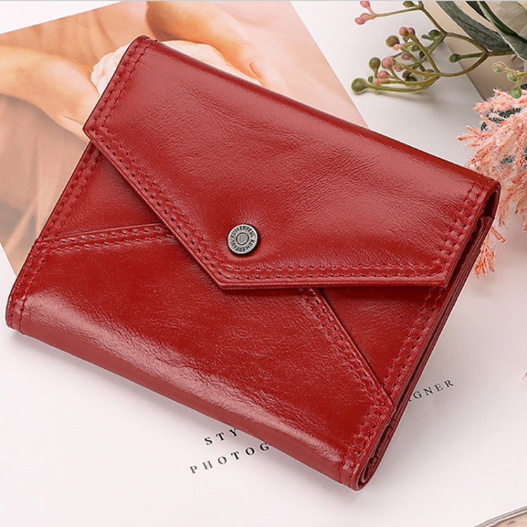 HUMERPAUL RFID Anti-Magnetic Lady Leather Wallet Buckle Card Coin Purse My Store