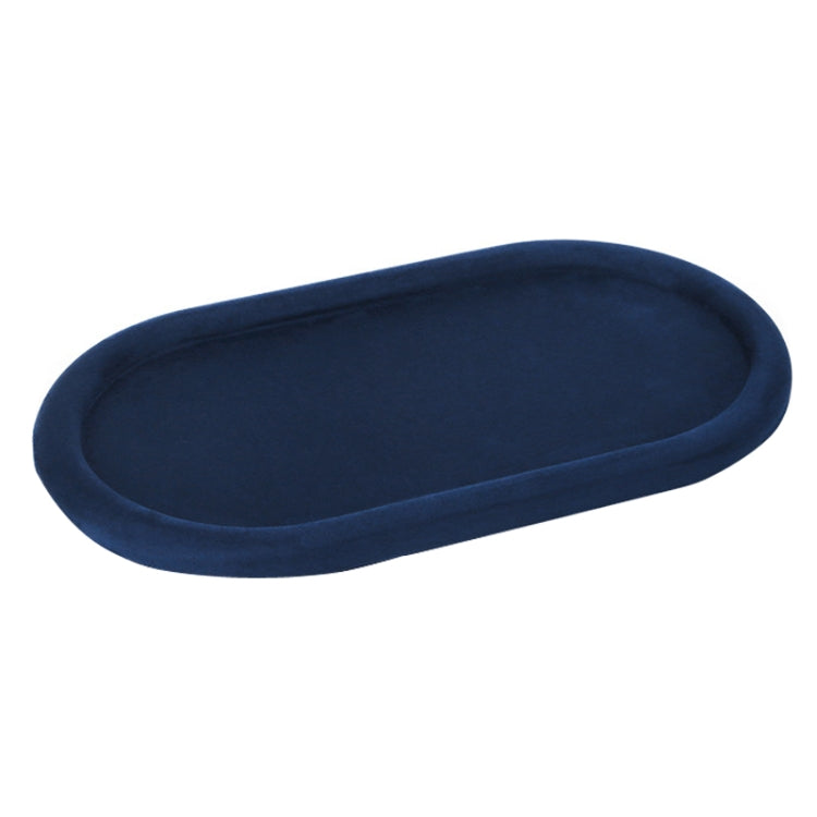 32x18x1.8cm Jewelry Tray Ring Velvet Leather Oval Empty Plate Earrings Necklace Jewelry Display Plate My Store