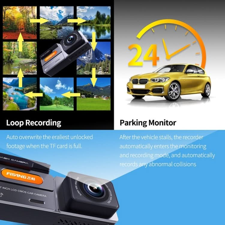 FISANG 2K HD Night Vision Car WIFI Car Driving Recorder ÎҵÄÉ̵ê