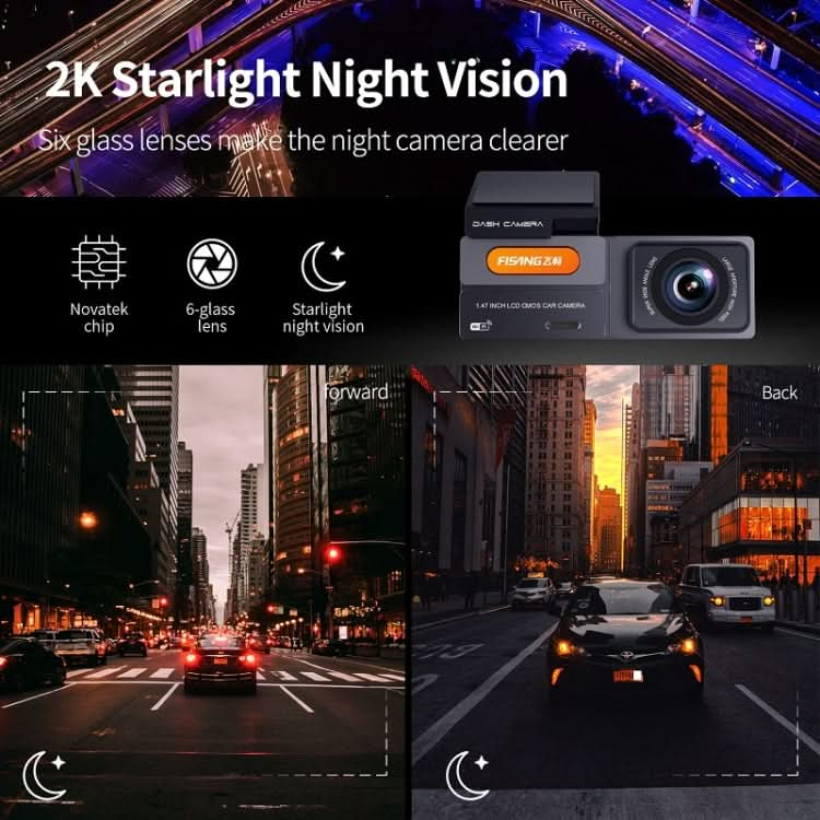 FISANG 2K HD Night Vision Car WIFI Car Driving Recorder ÎҵÄÉ̵ê