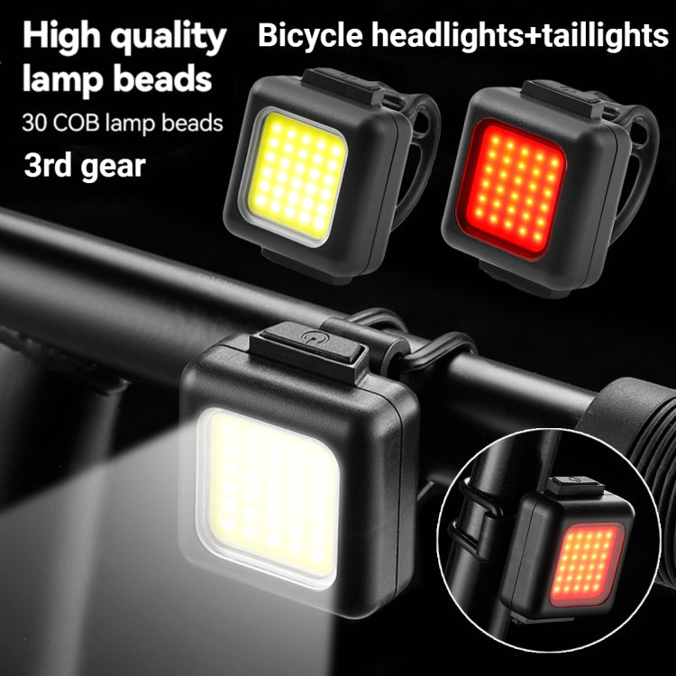 COB Lamp Beads Mini Mountain Bike Light USB Rechargeable Cycling Waterproof MTB Road Bike Lamp