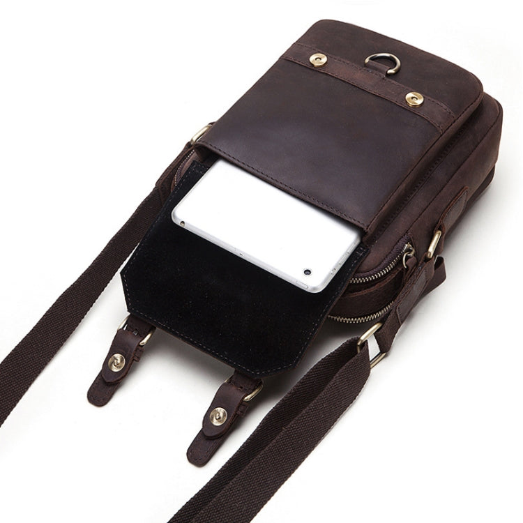 HUMERPAUL Men Shoulder Bag Retro Leather Crossbody Bag My Store