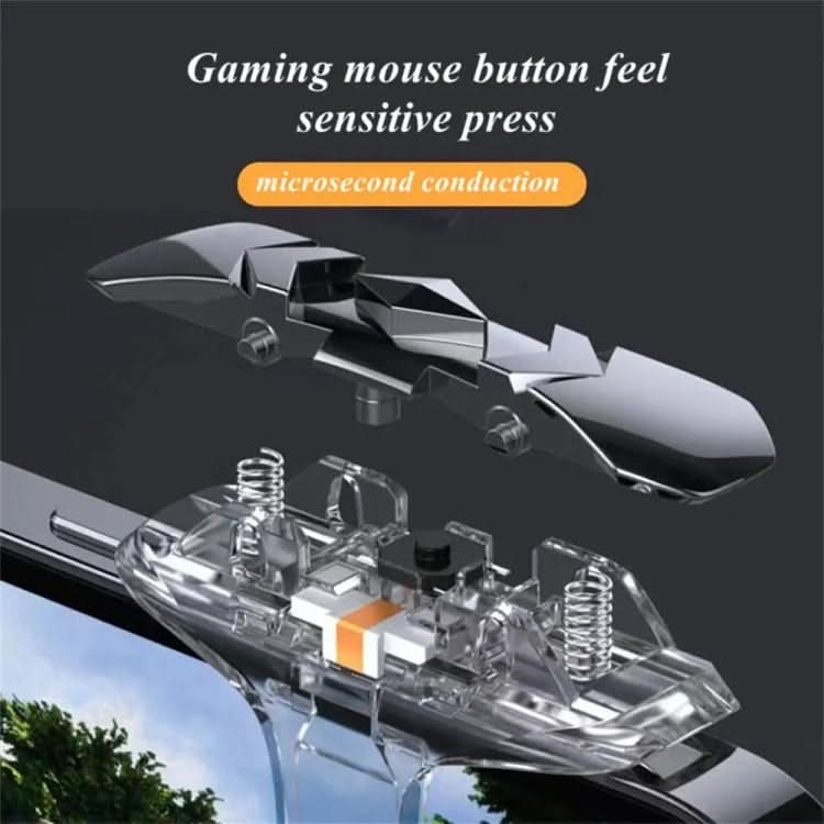 Alloy Transparent Mechanical Buttons Mobile Phone Auxiliary Game Handle Gamepad Peripheral