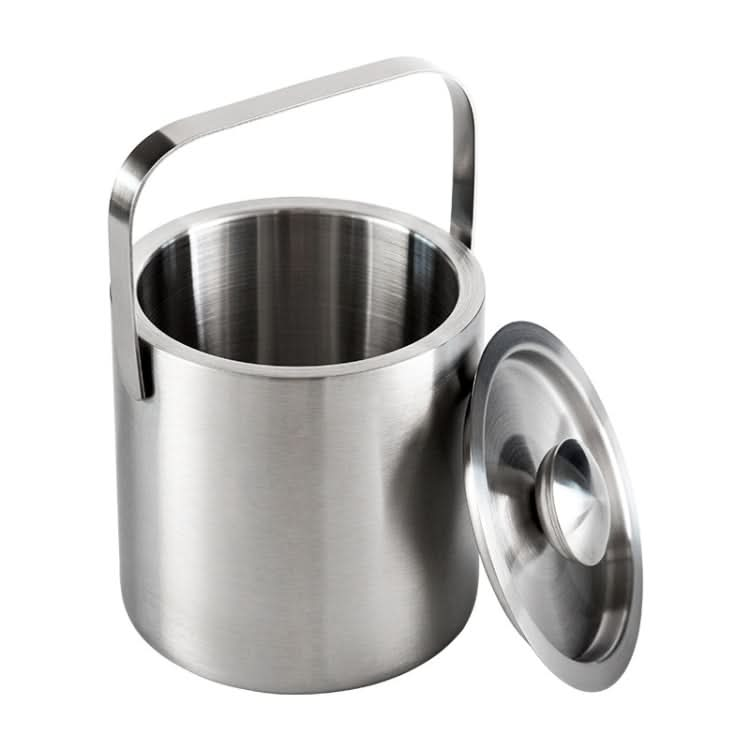 Double-Layer Portable Stainless Steel Ice Bucket Bar Champagne Beer Barrel Reluova