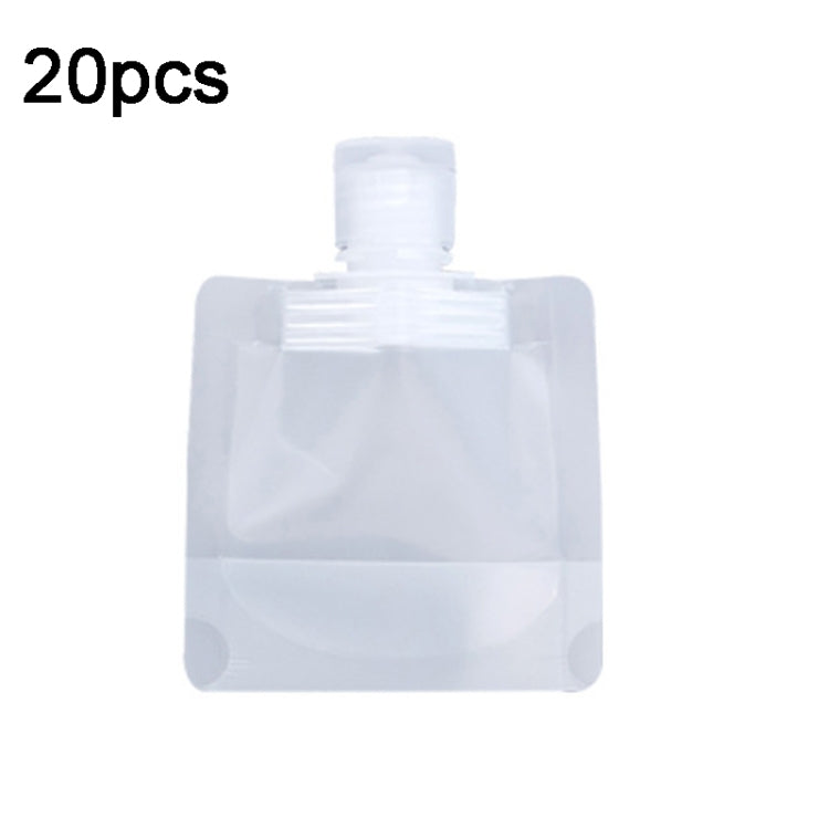 20pcs Travel Refillable Empty Squeeze Pouch Lotion Shampoo Squeezable Bags