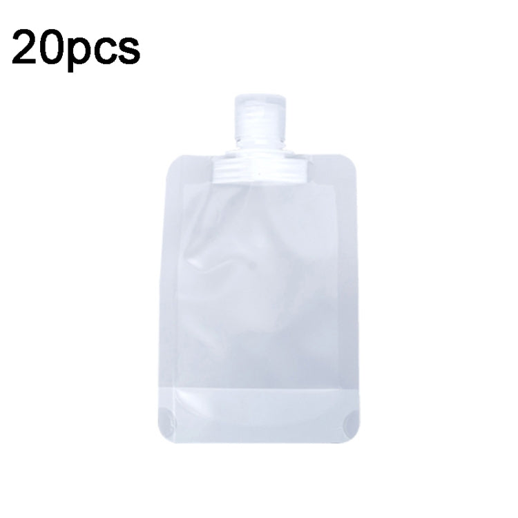 20pcs Travel Refillable Empty Squeeze Pouch Lotion Shampoo Squeezable Bags