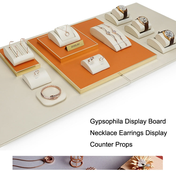 Orange Gypsophila Display Board Necklace Earrings Display Counter Props My Store